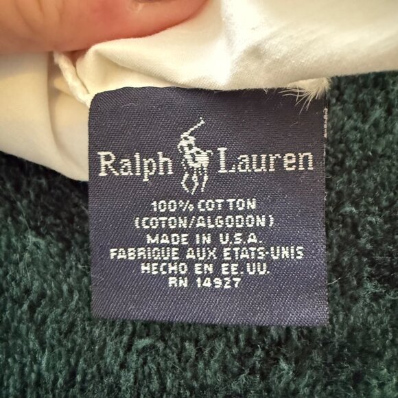 Ralph Lauren Polo Vtg Teddy Bear Blue Stripe Twin Comforter & 3 Pillow Cases - Picture 9 of 13